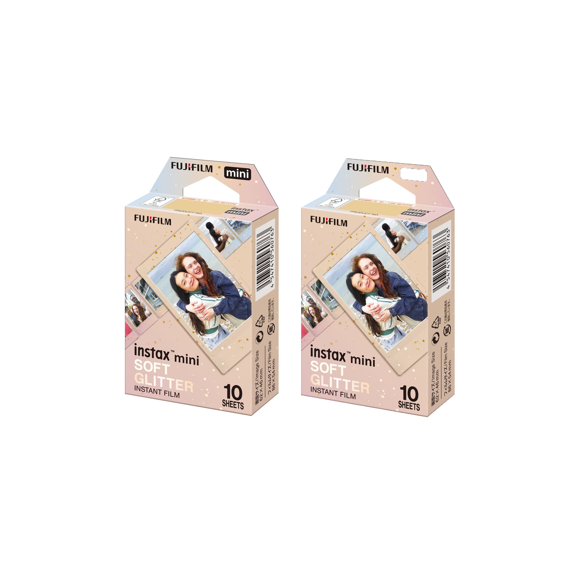 FUJIFILM INSTAX MINI Instant Film – Soft Glitter (10 Exposures 