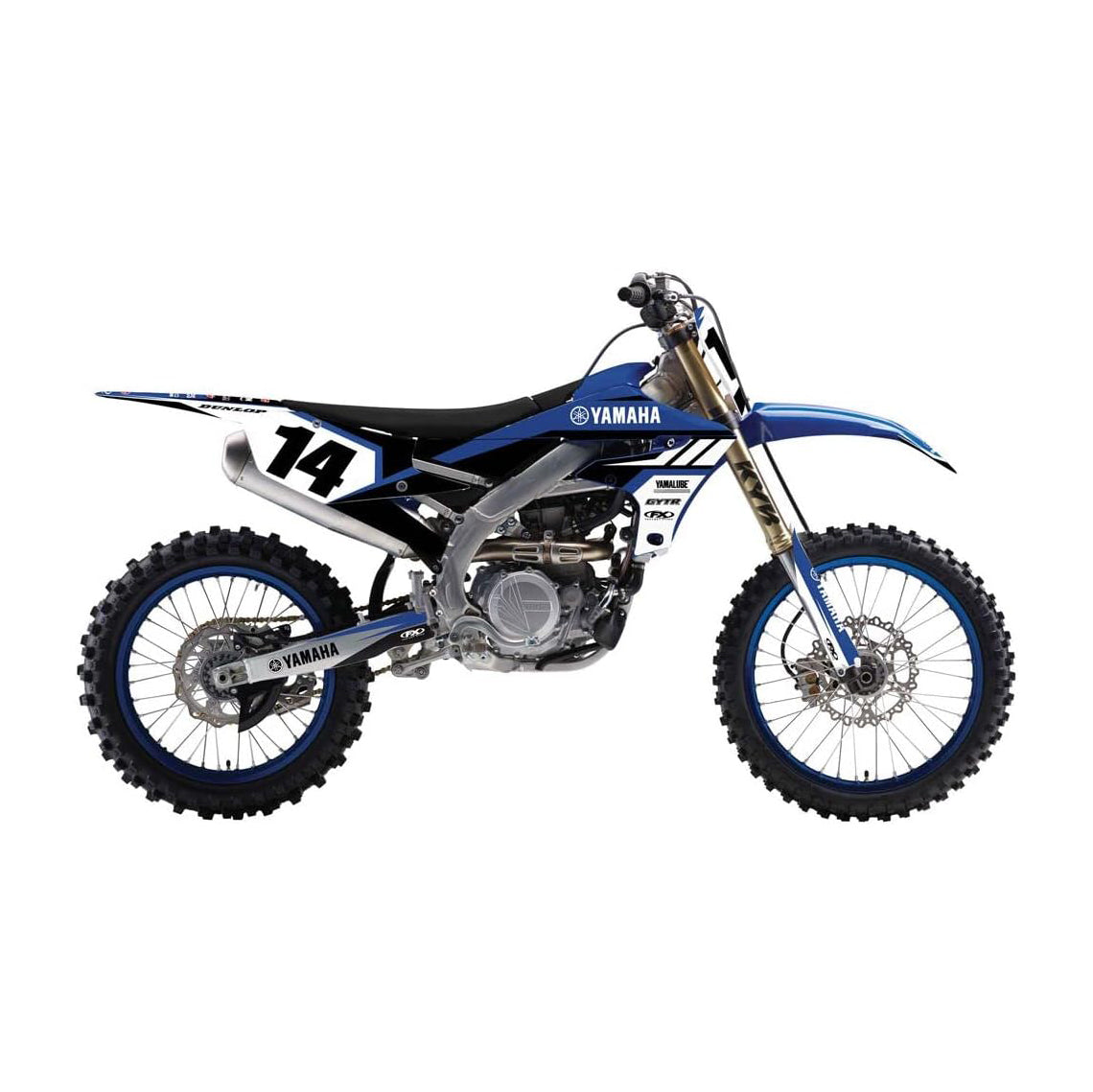 Factory Effex EVO 19 Shroud Graphic Kit - Yamaha For 02-14 YAMAHA YZ250