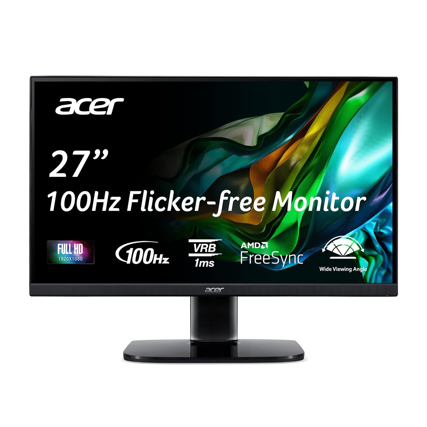 Acer KB272 Hbi 27" Full HD (1920 x 1080) Zero-Frame Gaming Office Monitor
