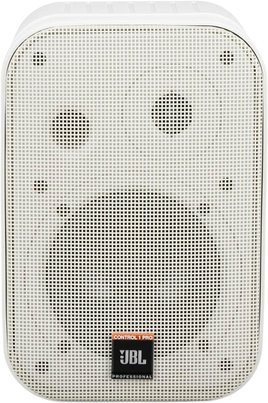 JBL C1PRO-WH Professional 2-Way Compact Loudspeakers, White, Pair