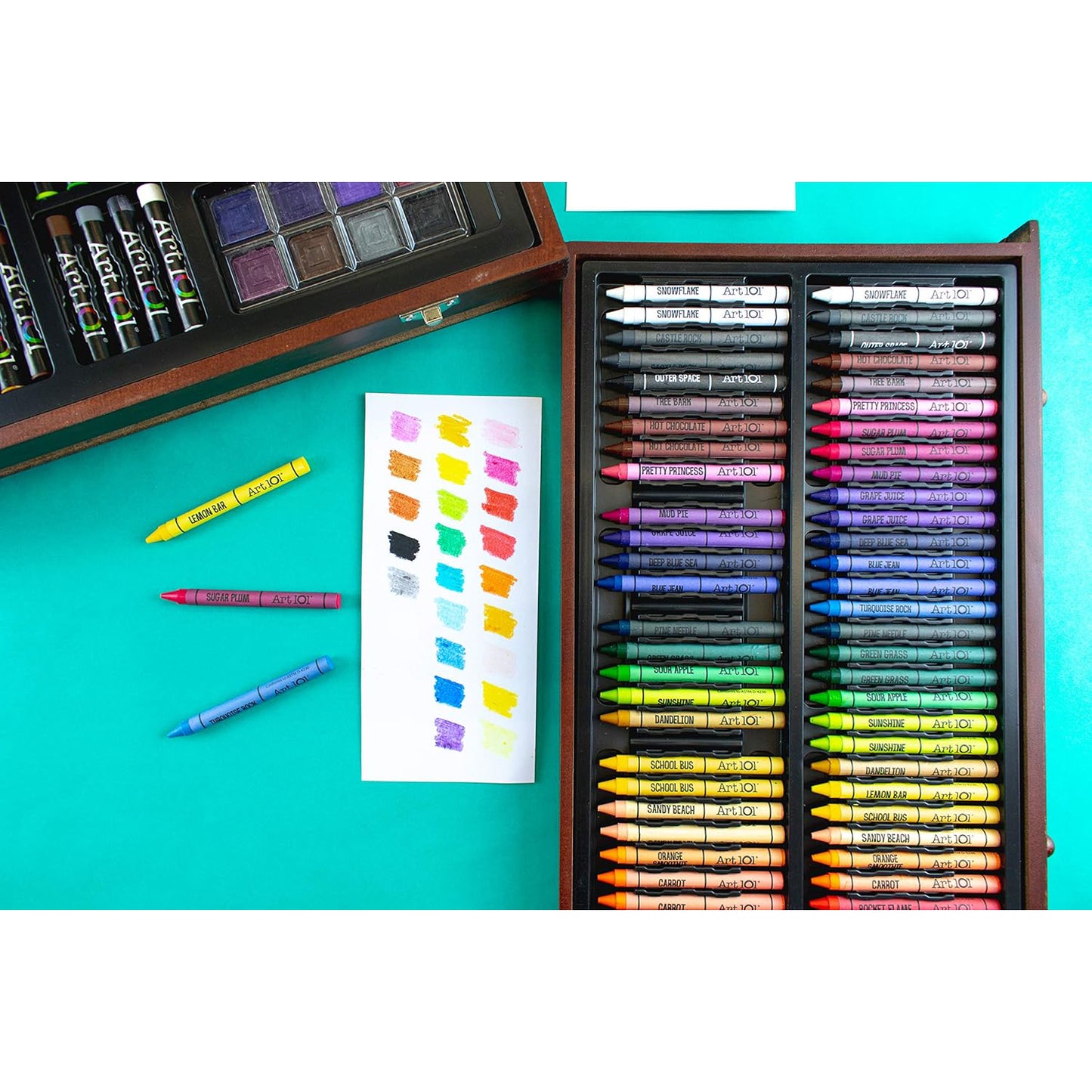 Art 101 Create and Color Wood Art Set 142 Pieces – Ages 8+, Model 56142, New