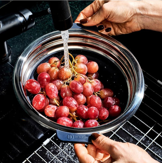 HexClad 2-Piece Steamer Basket Set for 3QT & 8QT Pots Dishwasher Safe