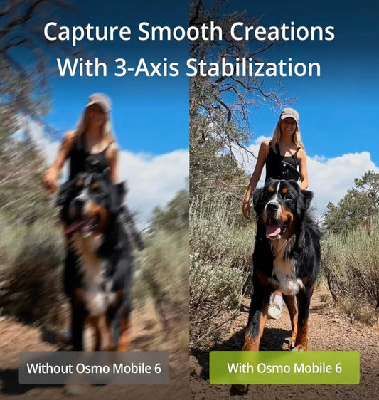 DJI Osmo Mobile 6 Smartphone Gimbal 3-Axis Stabilizer w/ Tripod & Clamp