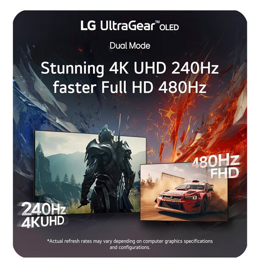 LG 32GX870A-B 32" 4K OLED Gaming Monitor 240Hz 0.03ms UltraGear