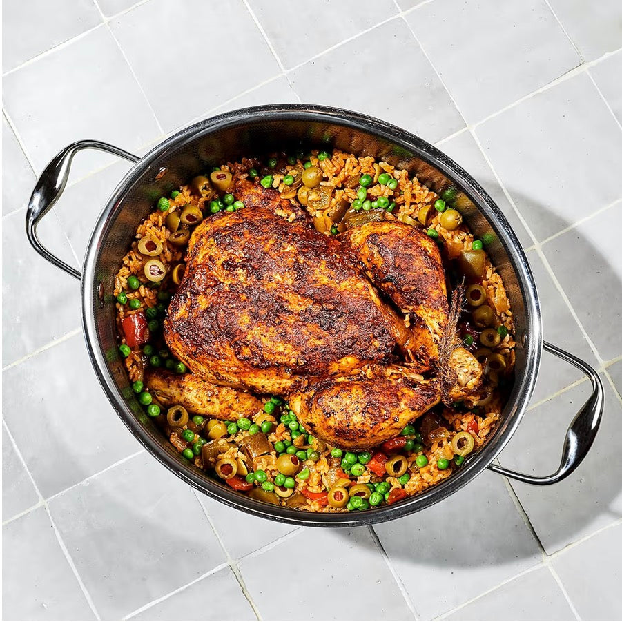 HexClad Hybrid Oval Dutch Oven 6.5Qt Nonstick Induction Cookware Black