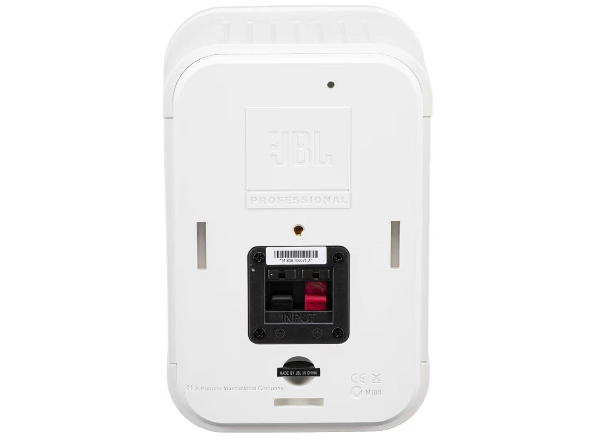 JBL C1PRO-WH Professional 2-Way Compact Loudspeakers, White, Pair