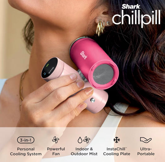 Shark ChillPill 3-in-1 Portable Fan Mist and Cooling Plate Haze