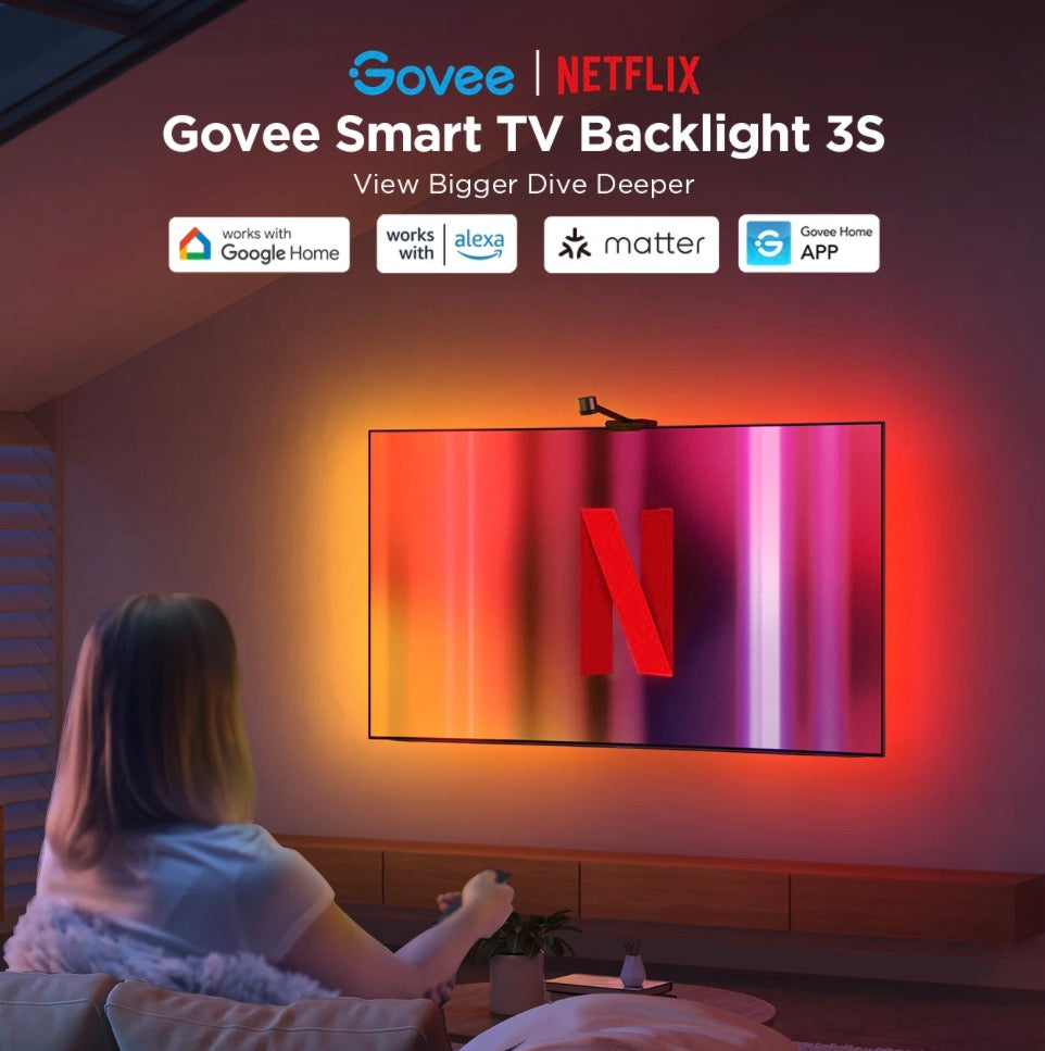 Govee Smart TV Backlight 3S H6098B RGBIC LED Sync Lights