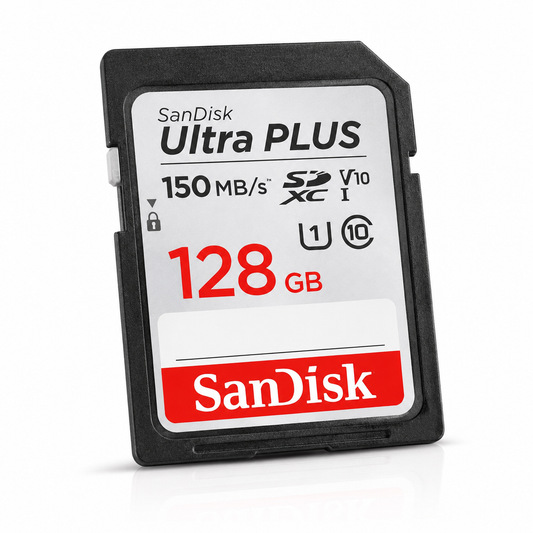 SanDisk Ultra PLUS 128GB SDXC UHS-I Memory Card