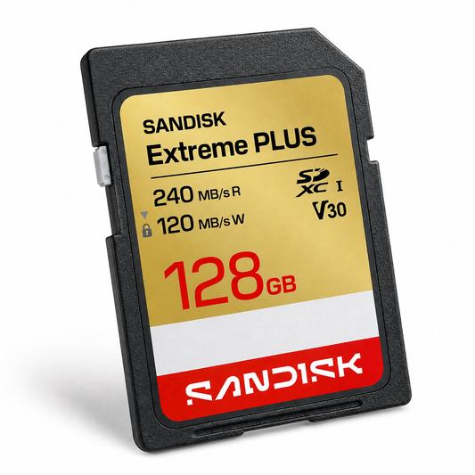 SanDisk Extreme PLUS 128GB SDXC UHS-I Memory Card