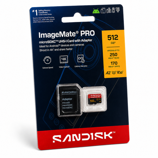 SanDisk ImageMate PRO 512GB microSDXC UHS-I Memory Card