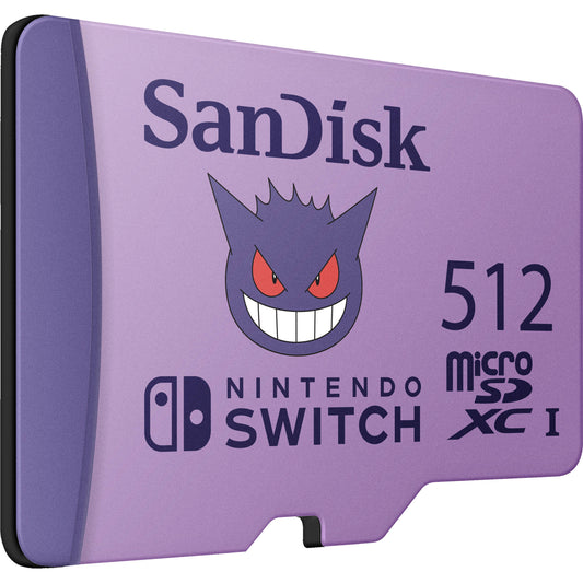 SanDisk 512GB Pokémon Gengar microSDXC Card – Nintendo Switch Licensed