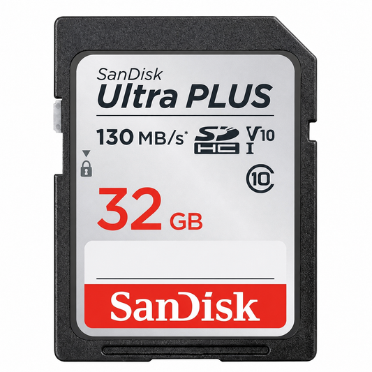 SanDisk Ultra Plus 32GB SDHC UHS-I Memory Card 130MB/s SDSUW3-032G