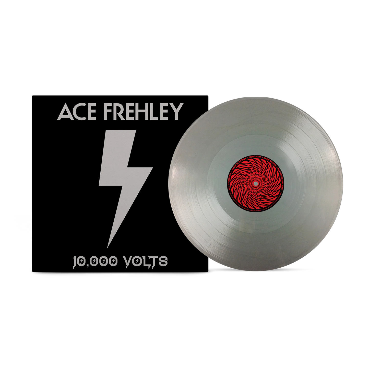 Ace Frehley - 10,000 Volts Silver Metallic Alt-Cover Vinyl (MNK-LP-440300) Limited Edition