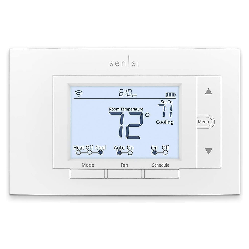 Emerson Sensi ST55U Smart Wi-Fi Thermostat, White