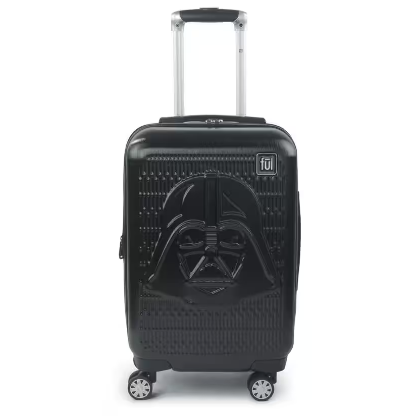 Ful Star Wars Darth Vader Embossed 21 in. Black Spinner Suitcase (FSML0005-001)