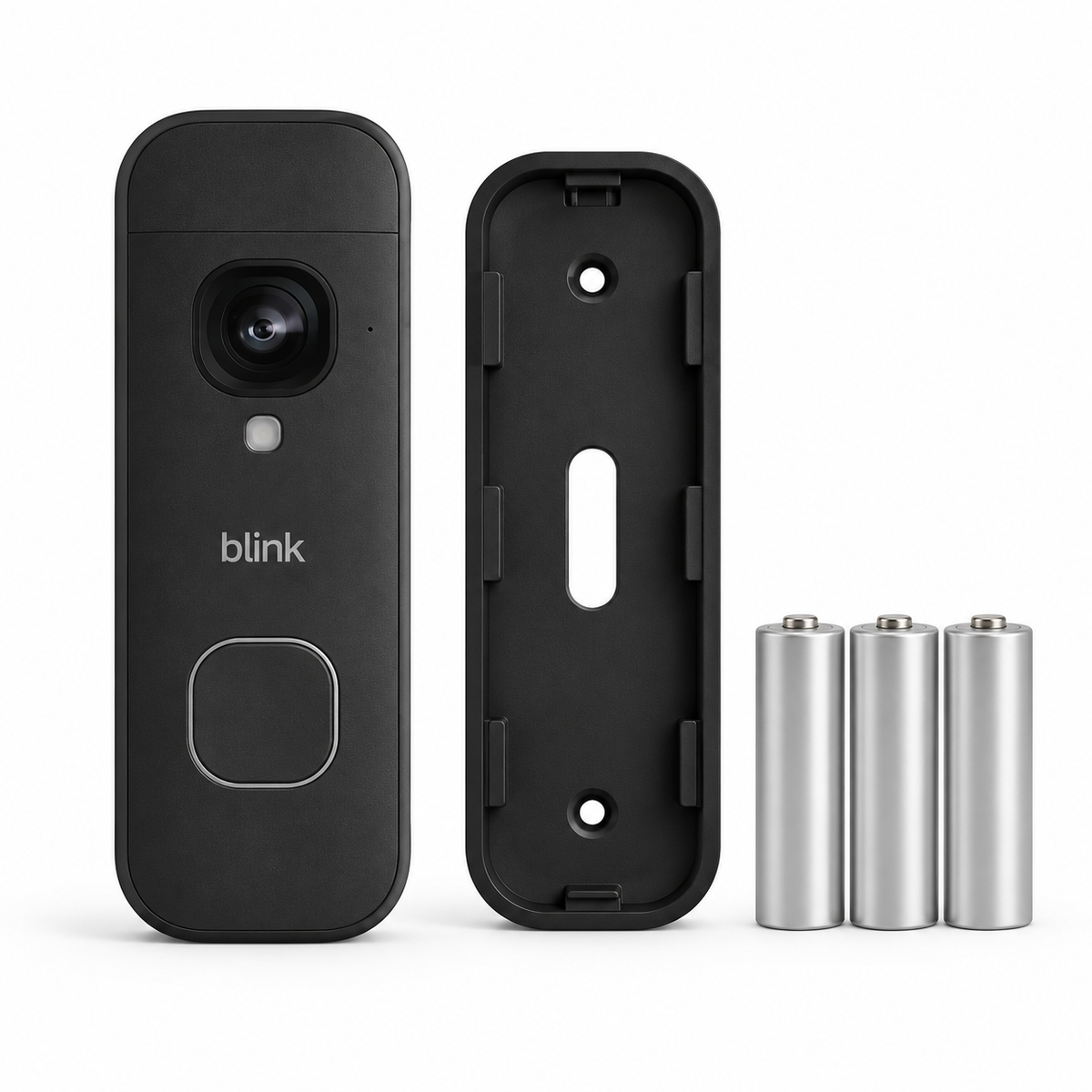 Blink Battery Doorbell 2K+ with mounting plate and batteries