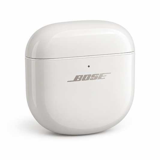 Bose QuietComfort Ultra White Smoke — Closed charging case