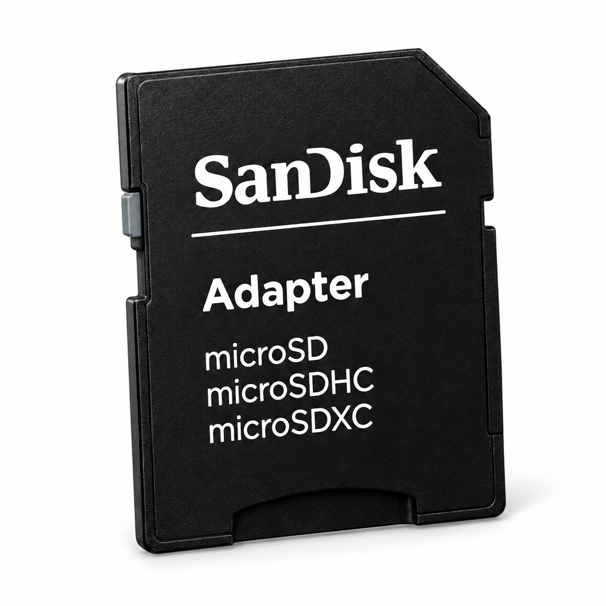SanDisk full size SD adapter front detail