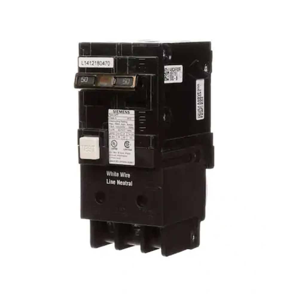 Siemens QPF 50-Amp 2-Pole GFCI Circuit Breaker (QF250AP)