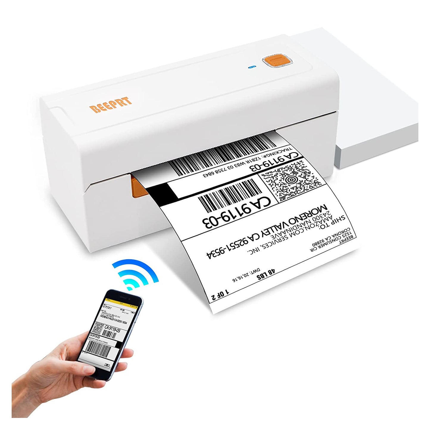beeprt Bluetooth Shipping Label Printer - Wireless 4x6 Thermal Label Printer