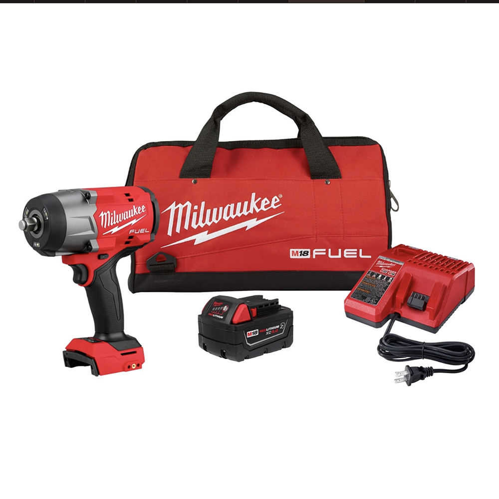 Milwaukee 2967-21B M18 FUEL 1/2" High Torque Impact Wrench w/ Friction Ring 5.0Ah Kit
