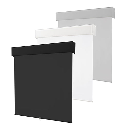 Melodieux 100% Blackout Cordless Free-Stop Roller Shade – 42" W x 72" H (Black)