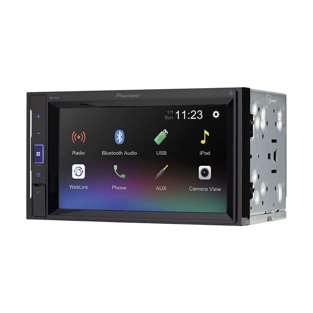 Pioneer DMH-241EX 6.2" Double-DIN Bluetooth – Short Chassis, FLAC, 13-Band EQ