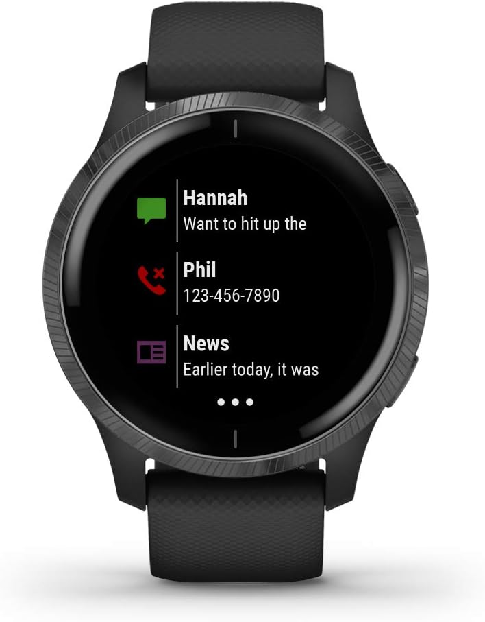 Garmin Venu GPS Smartwatch – Black (010-02173-11)