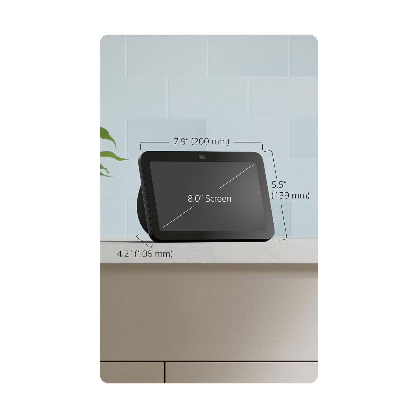 Amazon Echo Show 8 – Smart Display with Spatial Audio (Charcoal)