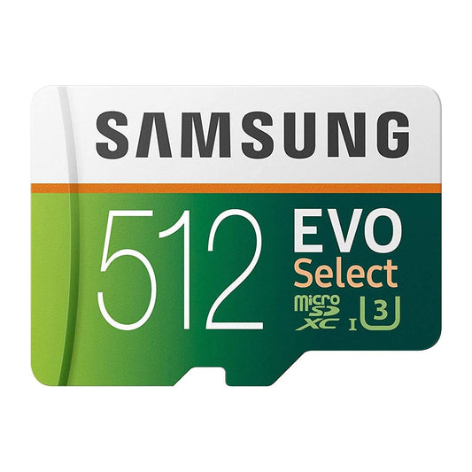 Samsung EVO Select 512GB microSDXC Card U3 w/ Adapter 4K Storage Memory