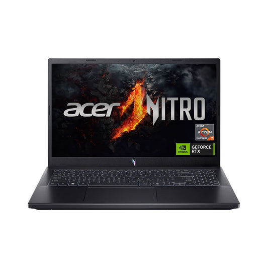 Acer Nitro V ANV15-41-R2MS 15.6" Gaming Laptop Computer - Obsidian Black (AMD Ryzen 7 7735HS 3.2GHz Processor, NVIDIA GeForce RTX 4060 8GB GDDR6, 16GB DDR5 RAM, 1TB Solid State Drive)