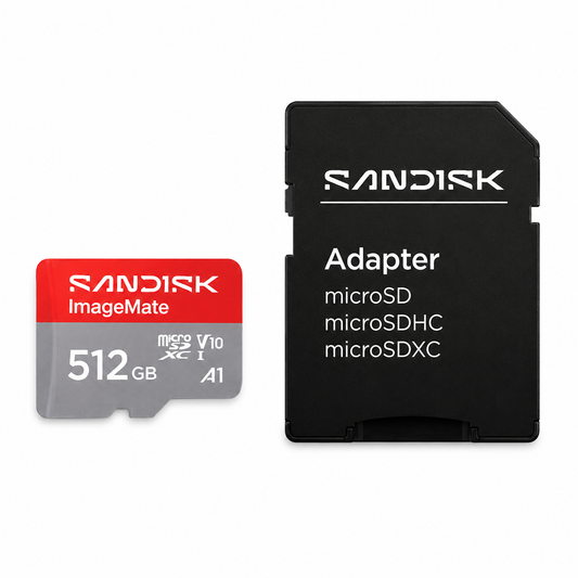SanDisk ImageMate 512GB microSDXC Memory Card 195MB/s Adapter