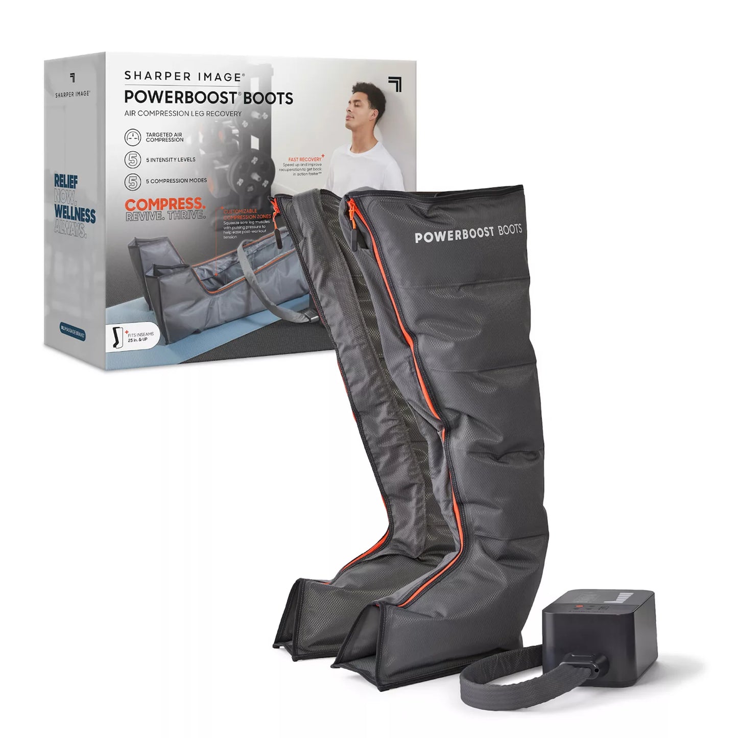 Sharper Image Powerboost® Air Compression Recovery Boots (1018015)