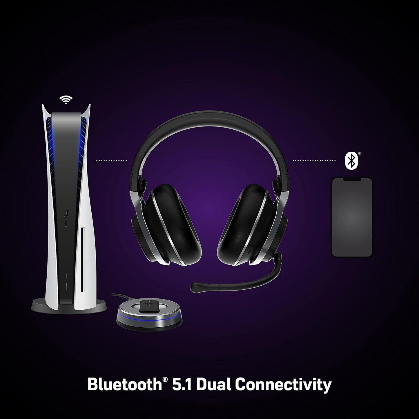 Turtle Beach Stealth Pro Multiplatform Wireless Gaming Headset – Black (TBS-3365-01)