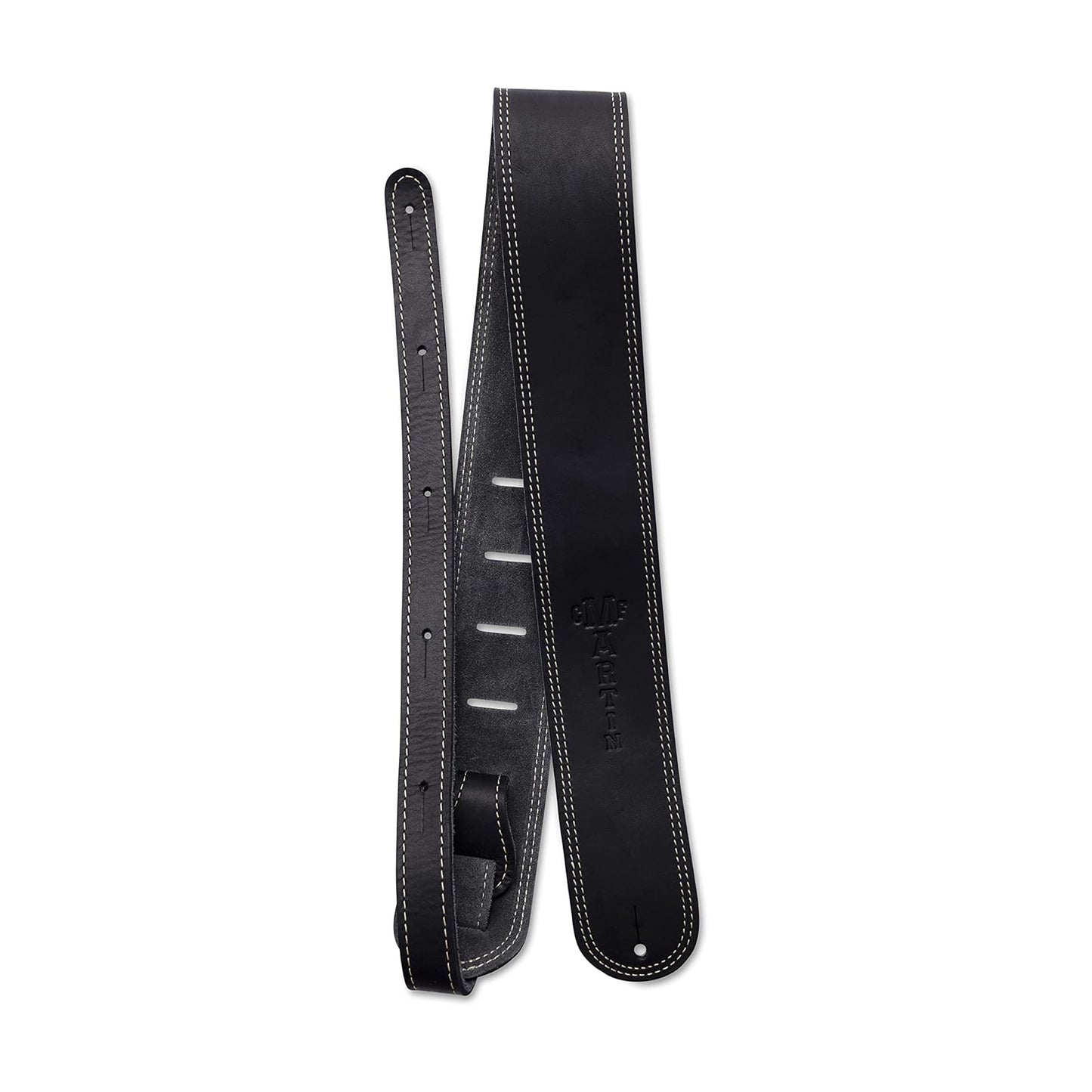 Martin Ball Glove Leather Guitar Strap – Black