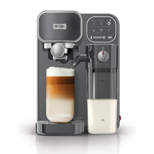 Mr. Coffee Prima Latte Luxe, Single/Double Shot Espresso, Cappuccino, Latte Machine (SAP_2188821)