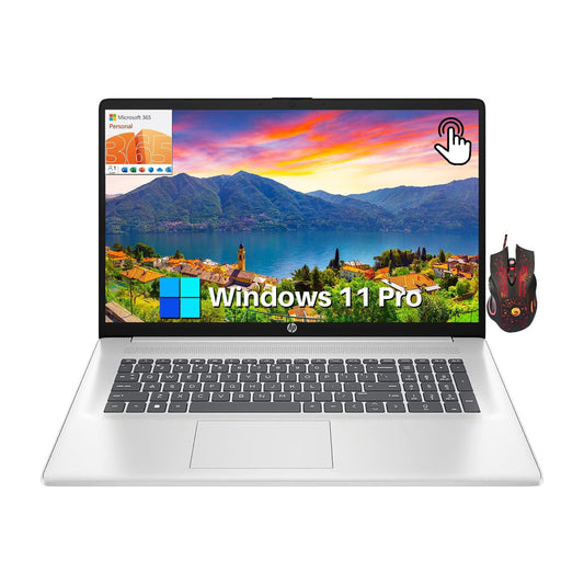 HP 17 Business Laptop, 17.3” HD+ Touchscreen Display, Intel Pentium Silver N5030, 64GB RAM, 2TB SSD (17-cn0001tg)
