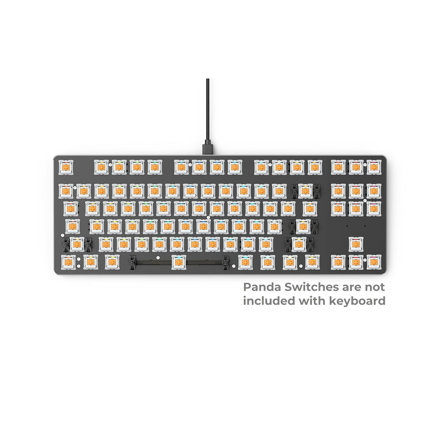 Glorious GMMK 85% TKL Barebone RGB Mechanical Keyboard – Black