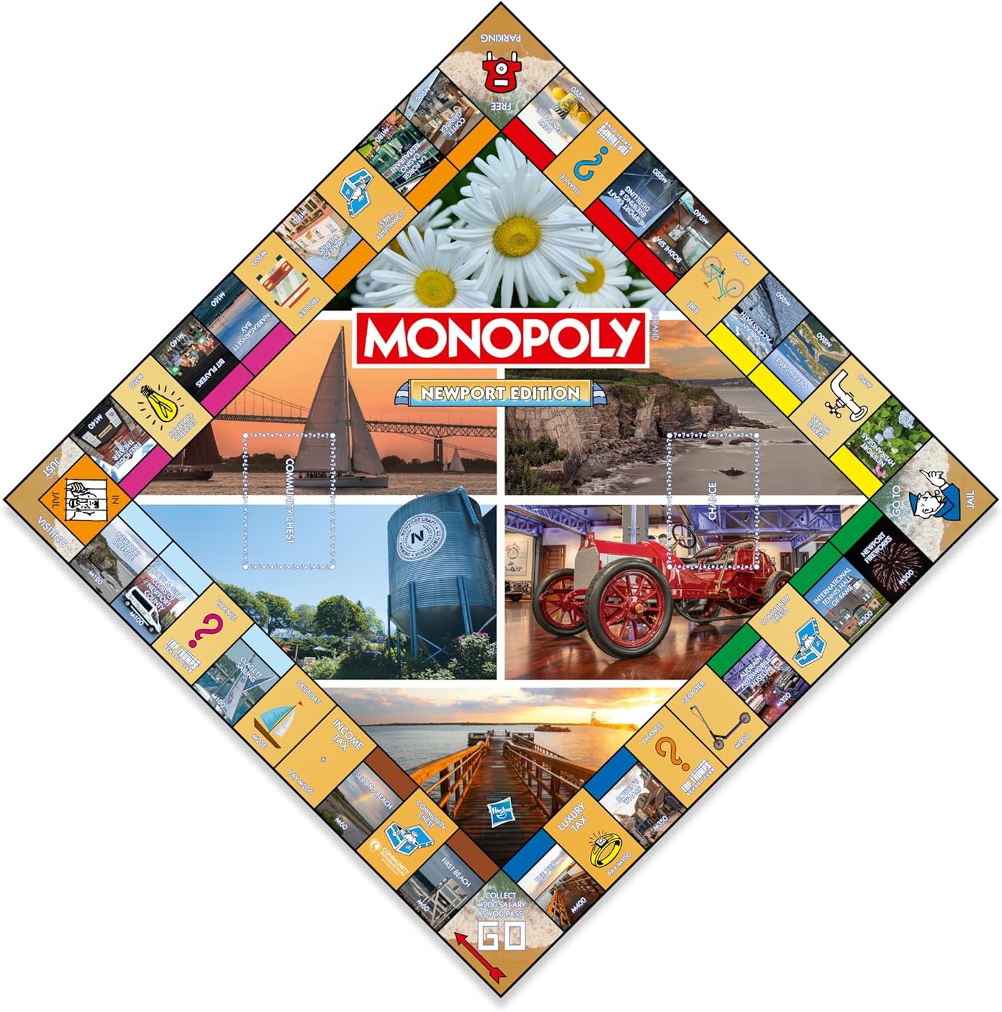 Monopoly Board Game Newport Edition, Family Game Night, 2–6 Players