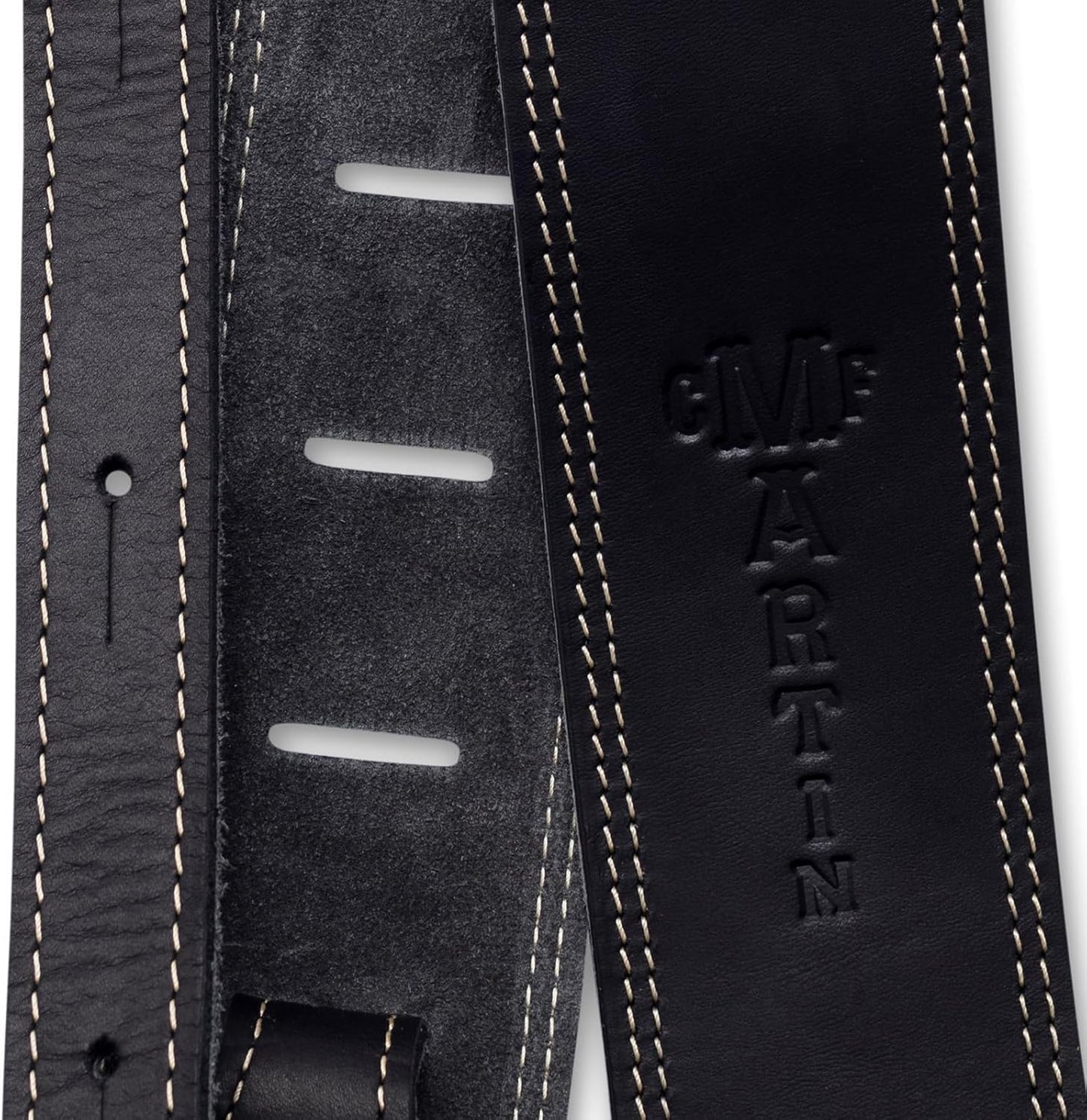 Martin Ball Glove Leather Guitar Strap – Black