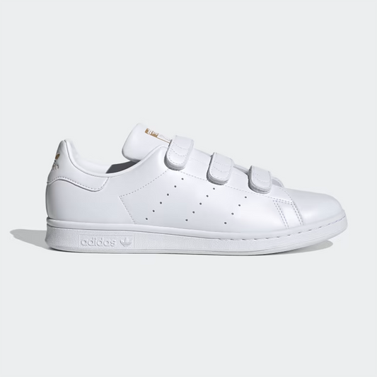 Adidas Stan Smith Shoes - Cloud White / Cloud White / Gold Metallic (FX5508) - US Mens 10