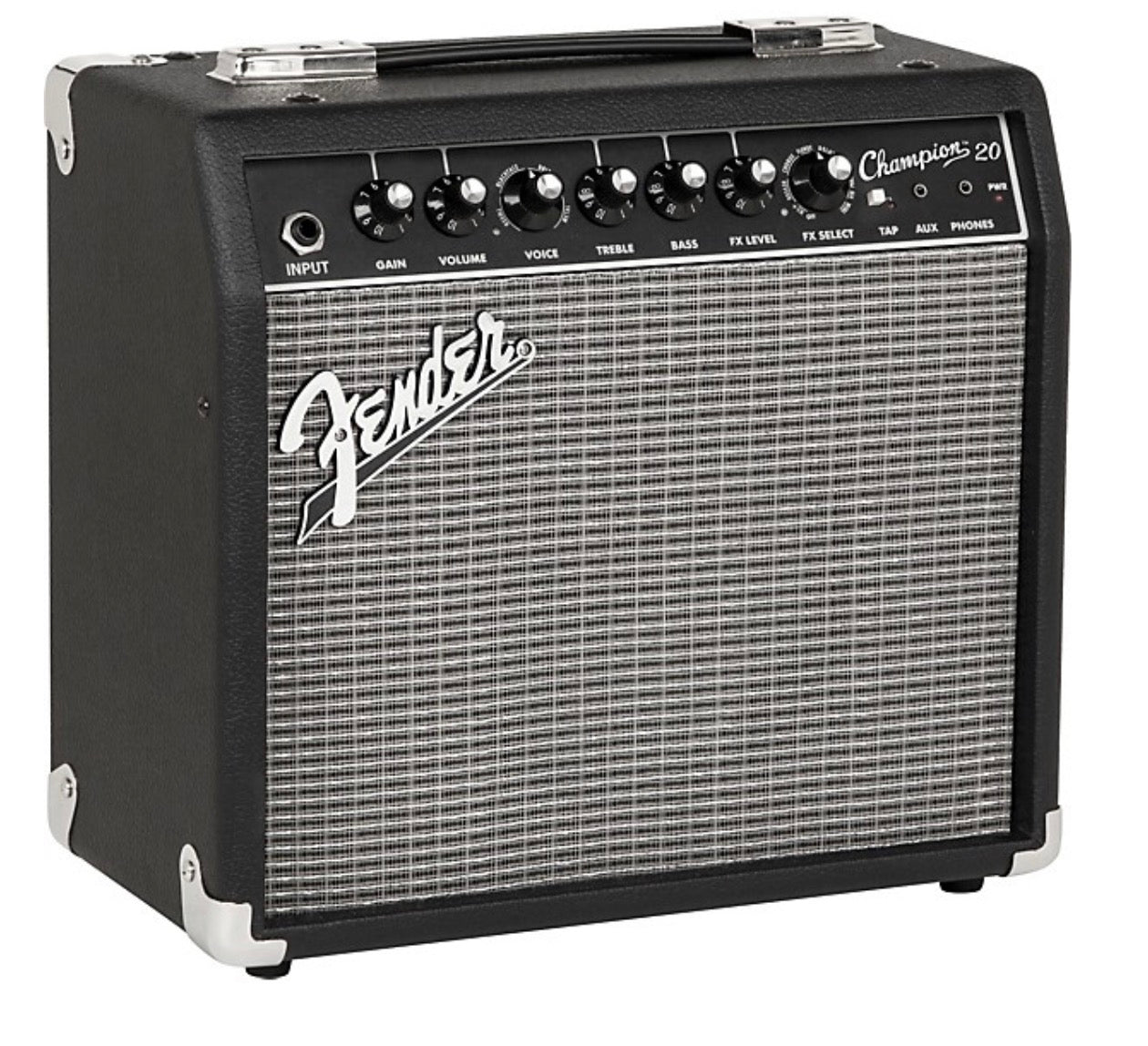Fender Champion 20 Guitar Combo Amp Black 20W Practice Amplifier