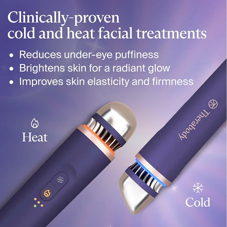 Therabody TheraFace Depuffing Wand Cold & Heat Therapy – Indigo