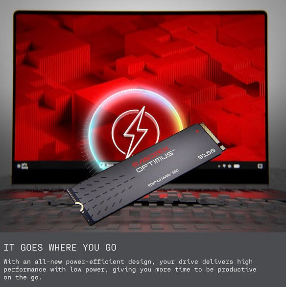 SanDisk Optimus 5100 1TB NVMe PCIe Gen4 M.2 2280 Internal SSD