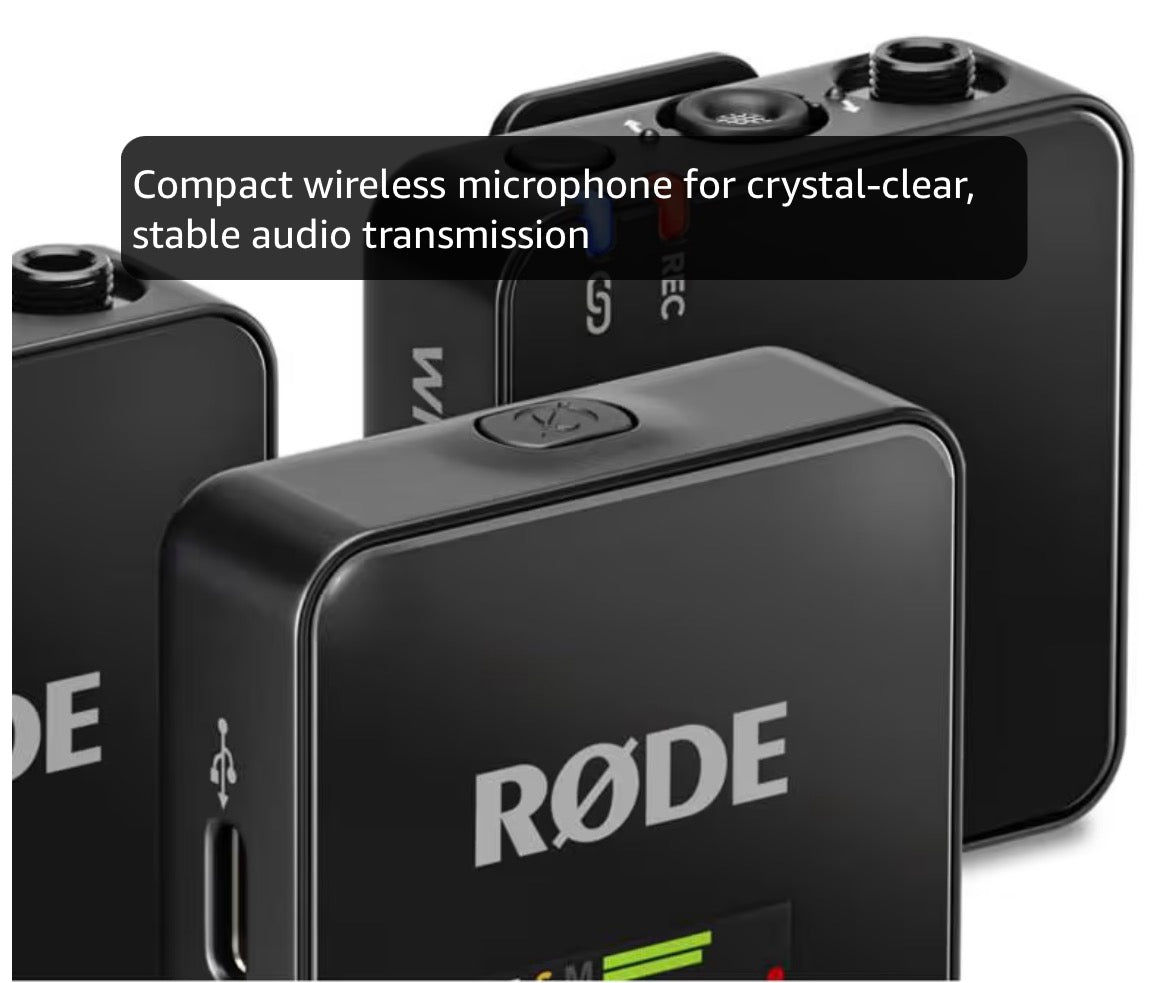 RØDE Wireless GO Gen 3 Dual Wireless Microphone System - Black