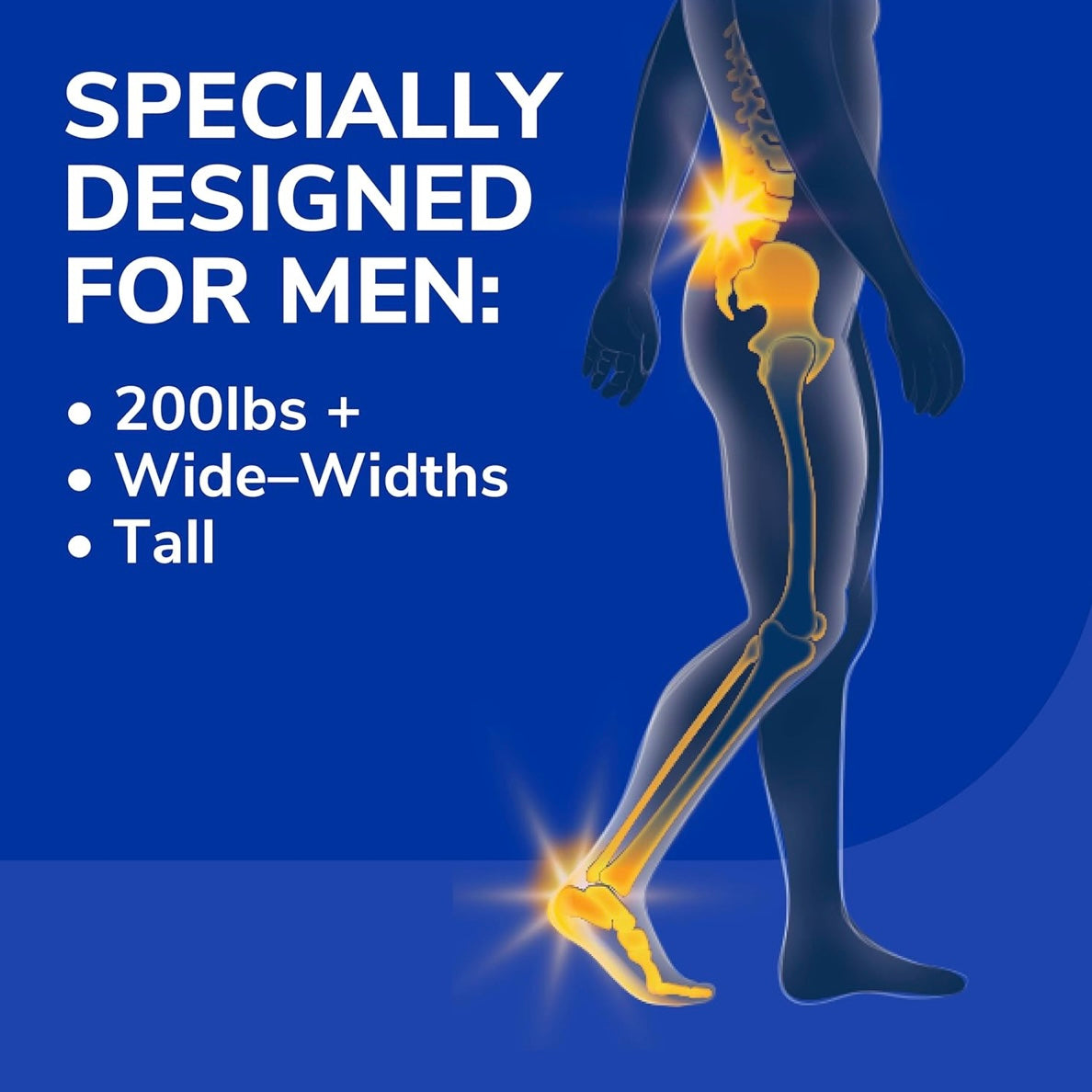 Dr. Scholl’s Heavy Duty Support Orthotics – Men’s 8-14, Over 200lbs, Pain Relief
