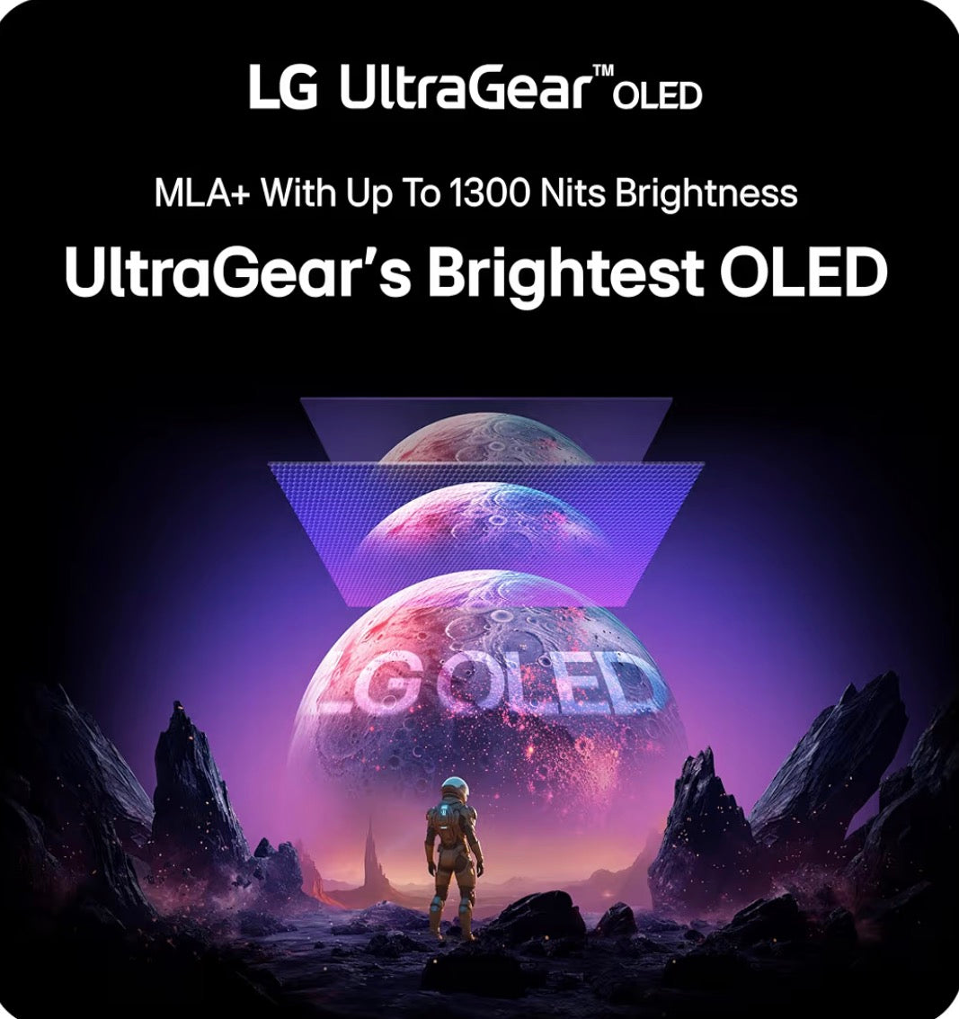LG 32GX870A-B 32" 4K OLED Gaming Monitor 240Hz 0.03ms UltraGear