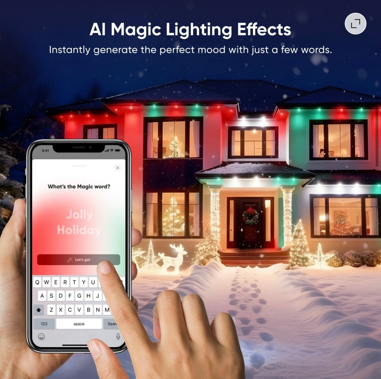 Nanoleaf 100ft Matter Smart Multicolor Permanent Outdoor Lights Smarter Kit