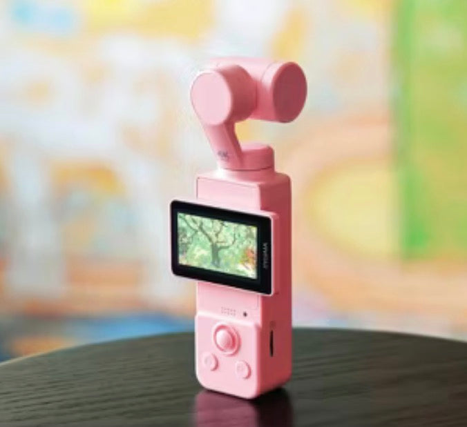 Vivitar 3-Axis Gimbal 4K Pocket Camcorder Bundle - Pink